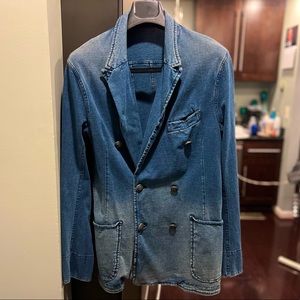POLO Ralph Lauren Women’s Blazer Blue  Denim Jacket Retro Style Sz 8